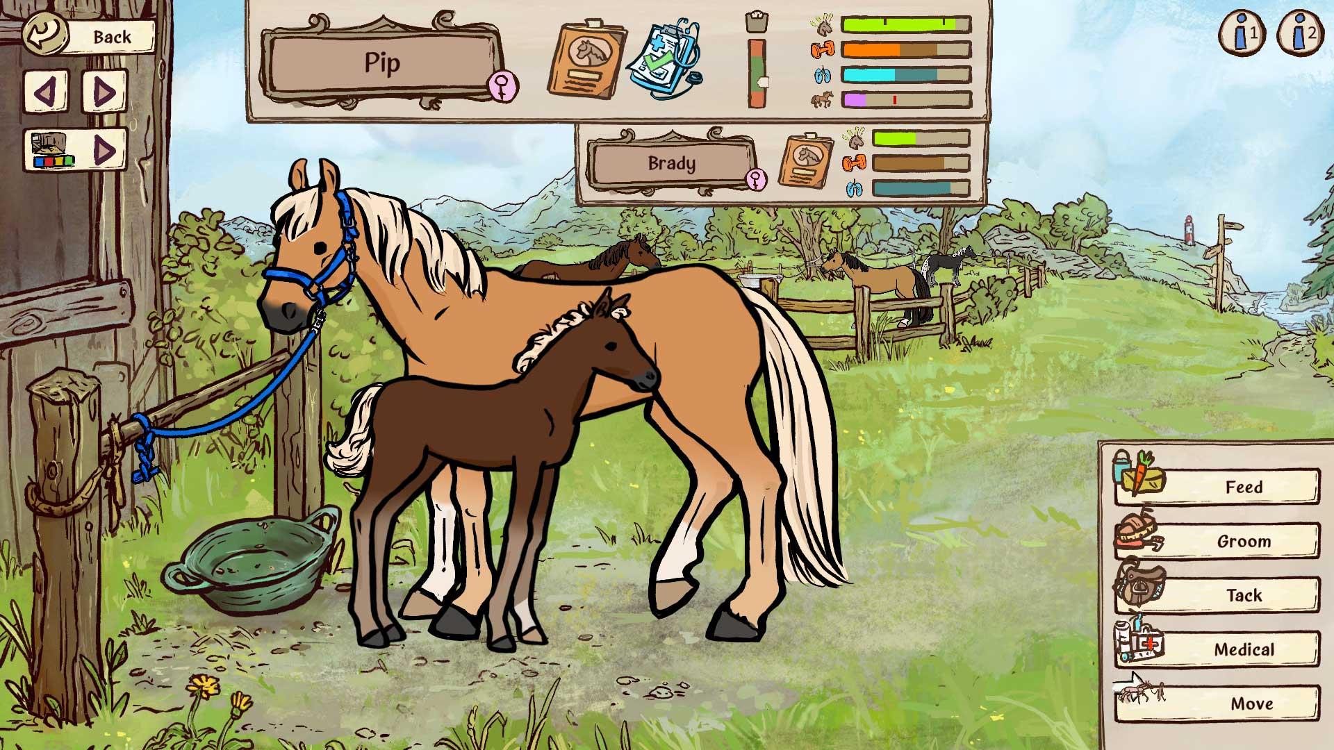 game screenshot mare and foal
